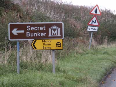Secret Bunker Signpost